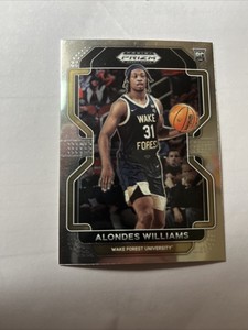 2022 Prizm Draft Picks Basketball #97 Alondes Williams Rookie RC Wake Forest