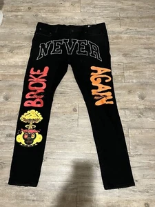 Pantaloni da ragazzo NBA Never Broken Again taglia 42 rari jeans DEADSTOCK - Foto 1 di 6