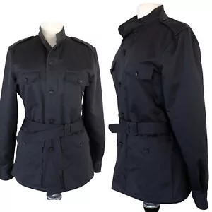 A.P.C. Men’s Field Military Sherpa Lined Jacket Belted Grey Sz M Pockets - Picture 1 of 11
