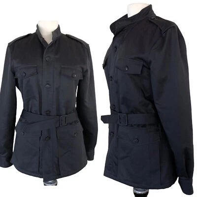 A.P.C. Men’s Field Military Sherpa Lined Jacket Belted Grey Sz M Pockets - Image 1 of 4