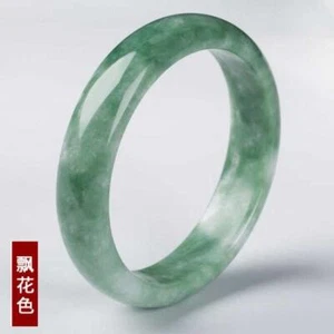 Natural Jade Bangle Women Men Genuine Jadeite Fine Jewelry Bangle Gift for Ladie - Picture 1 of 29