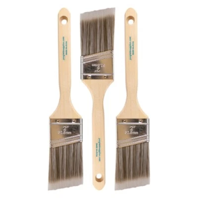 Juego de cepillos de pintura para pared o interior de 2" en ángulo de casa 3PK Foto 1 de 4