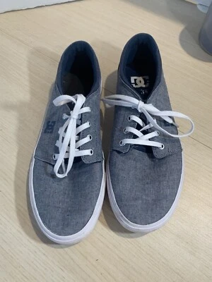 DC Shoes Trase TX SE Women's skate shoes lace up sneakers gray white size 9.5 - Image 1 of 4