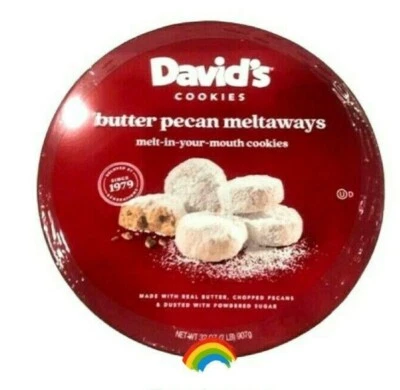 David's Cookies Butter Pecan Meltaways 32 oz  - Image 1 of 4