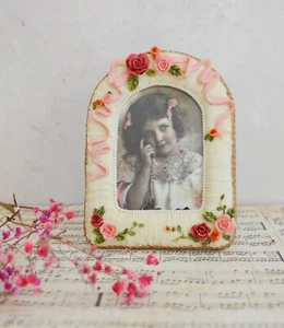 Rare Vintage Country Rose Photo Frame, By Regency Fine Arts Collection 3D - Picture 1 of 6