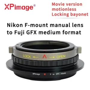 Adaptador de bloqueo XPIMAGE para lente de montaje NIKON F a cámara de formato medio Fuji GFX - Imagen 1 de 7