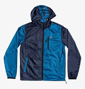 DC Shoes Dagup Block Windbreaker Water Resistant Jacket Blue Men's Skateboard - Picture 1 of 9