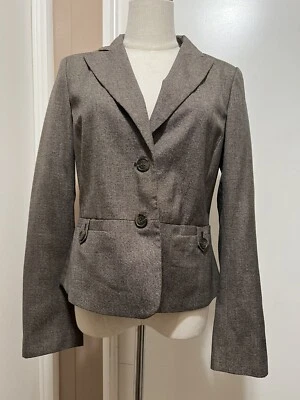 Traje Blazer Formal Carrera Ann Taylor Mujer Talla 8 Marrón Foto 1 de 4