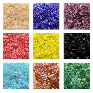 Miyuki Japanese Seed Beads Quarter Tila 5mm 7.2g Tube Many Colors - Picture 1 of 61