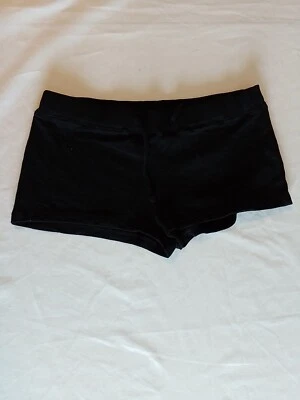 Ladies Shorts Denim Co Size 10 Elastic Waist Black 18252 - Image 1 of 4