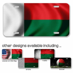Hochwertiges Aluminium-Nummernschild - Flagge von Madagaskar (Madagassien) - viele Optionen - Bild 1 von 10