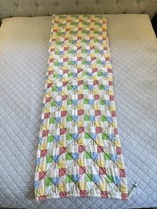 Vintage 70s Patchwork Boho Wearable Sleeping Bag Snuggie Zipper Snaps Camping - Picture 1 of 20