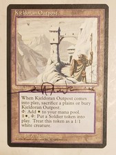 MTG X1: Kjeldoran Outpost, Alliances, R, LP, *RESERVED LIST* Jeff Menges signed!