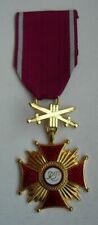 POLISH POLAND CROSS OF MERIT WITH SWORDS, GOLD TYPE, National MINT
