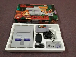 Super Nintendo Entertainment System Super Donkey Kong Konsole SNES (funktioniert gut) - Bild 1 von 12