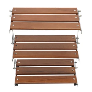 Foldable Camping Picnic Storage Rack Furniture Multifunction Shoe Rack Organizer - Picture 1 of 10