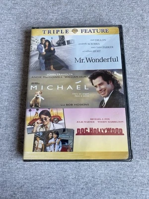 Mr. Wonderful/Michael/Doc Hollywood (DVD, 2-Disc Set) Triple Feature NEW SEALED - Image 1 of 4