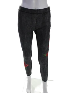 Terez Womens Mid Rise Snake Graphic Print Skinny Ankle Leggings Black Size M - Picture 1 of 5
