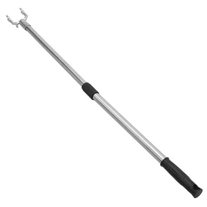 Clothes Fork Wardrobe Pole Closet Reacher Metal Telescopic Extension Rod - Picture 1 of 12