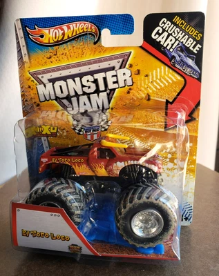 2013 Hot Wheels EL TORO LOCO THE CRAZY BULL Monster Jam RED Monster Truck 1:43 - Image 1 of 4