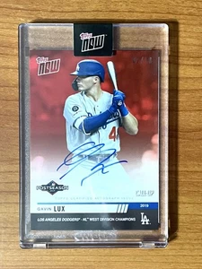 2019 Topps Now, Postseason, Gavin Lux Autographed Card, #PS-13D, 02/10 - Picture 1 of 2