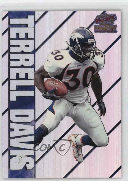 1998 Pacific Paramount Personal Bests Terrell Davis #9 HOF - Image 1 of 2