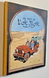 TINTIN, Au Pays de l'Or Noir - EO - N°1 - B4 -1950 - Cote BDM 1000 € - Bel Etat. - Picture 1 of 13
