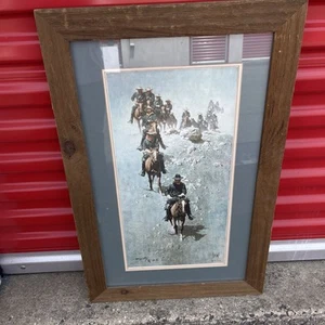 FRANK MCCARTHY 1077 “FILE SINGOLO” STAMPA FIRMATA AP #15/24 Western 22”x 11,5” - Foto 1 di 11