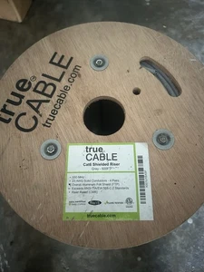 Cat6 Shielded Riser (CMR), 500Ft, Gray, 23AWG Solid Bare Copper, 550Mhz, Poe++ ( - Picture 1 of 2