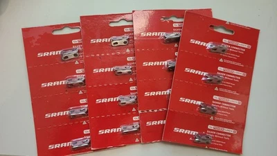 LOTE 16 ESLABONES SRAM AXS PowerLock Flattop 12 velocidades cadena de carretera roja Force Rival Apex Foto 1 de 4