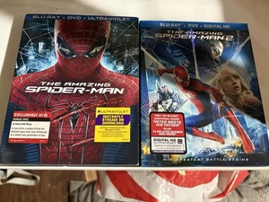 The Amazing Spider- Man 1 & 2 (Blu-ray) Bonus 4-Disc Set Target Exclusive w Slip - Picture 1 of 2