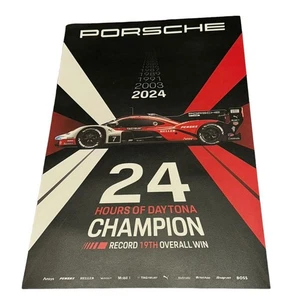 2024 Porsche 963 24 Hours of Daytona Showroom Advertising Poster 19th Win Boss - Picture 1 of 6