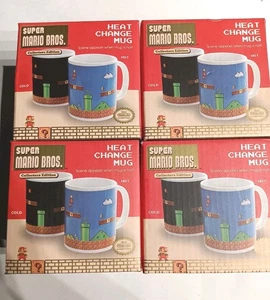 Super Mario Bros Heat Change Mugs (Set Of Four) - Picture 1 of 2