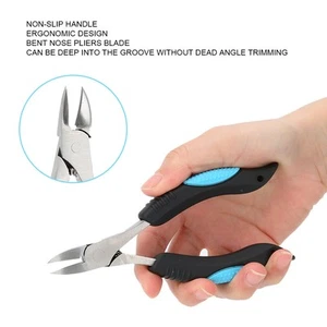 Ingrown Toe Nail Clippers Fingernail Toenail Cuticle Scissors Pedicure Cutte KYE - Picture 1 of 13