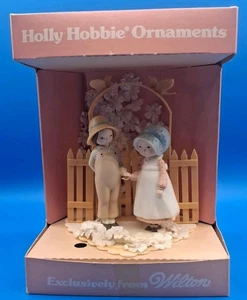 Rare 1976 Exclusive Wilton Holly Hobbie ornaments  Farmhouse Wedding cake topper - Picture 1 of 10