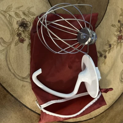 Kitchen Aid Accessories Dough Hook Whisk Deep Attachments - Image 1 of 4