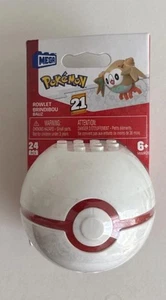 MEGA Construx Pokemon Rowlet With Premier Ball Building Set Brand New Kids - Picture 1 of 2