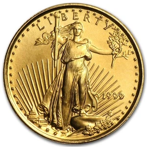 1999 1/10 oz American Gold Eagle BU - Picture 1 of 2