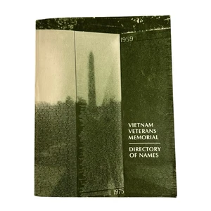 1982 Vietnam Veterans Memorial Wall Directory  Names Location SC 1st Edition? - Bild 1 von 15