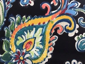 Millcreek Outdoor Paisley Fabric, Vibrant Multicolor Floral Design 3 Yard Lot - Picture 1 of 5