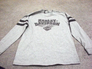 ORLANDO HARLEY DAVIDSON SMALL LONG SLEEVE SHIRT GREY MUST SEE & BUY !!! - Picture 1 of 5