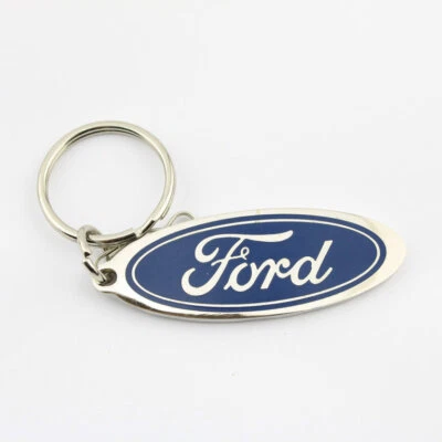 PLASTICOLOR INC. Original Ford Pflaume Logo Muscle Car Schlüsselanhänger Anhänger Key Chain Chrom
