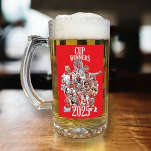 Hull KR Cup Winners 2025 Beer Glass Gift Hull KR Fans Xmas Gift - Picture 1 of 1