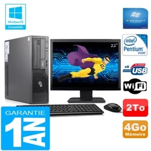 PC Fujitsu Esprimo E500 E85 + SFF Intel G640 4Go Disco 2A Wifi W7 Pantalla 22" - Imagen 1 de 1