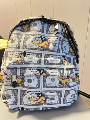 Moschino Raro Limitado Mickey Mouse Un Dólar Mochila en Dinero Rata Mouse Supermen Foto 1 de 4