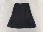 Albert Nipon Womens Skirt Size 6 Black Solid Flare Polyester Blend Lined
