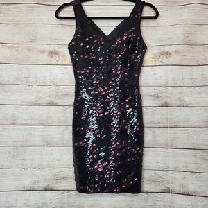ASTR The Label Sequin Cross Back Mini Dress Women's Size XS Lined - Picture 1 of 14