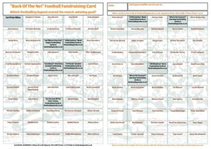 Tarjetas de recaudación de fondos de fútbol americano 1-6 premios 100-250 cuadrados grandes A3 rasguño paquete de 1 - Imagen 1 de 6