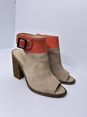 KELSI DAGGER Milton Trigo Pimentón Gamuza Punta Abierta Botín Tacones Altos Mujer 7 Foto 1 de 4