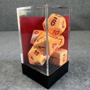 Chessex Sunburst  Multicolored Swirl 7 Piece Dice Set 27453 D & D Role Playing - Picture 1 of 14